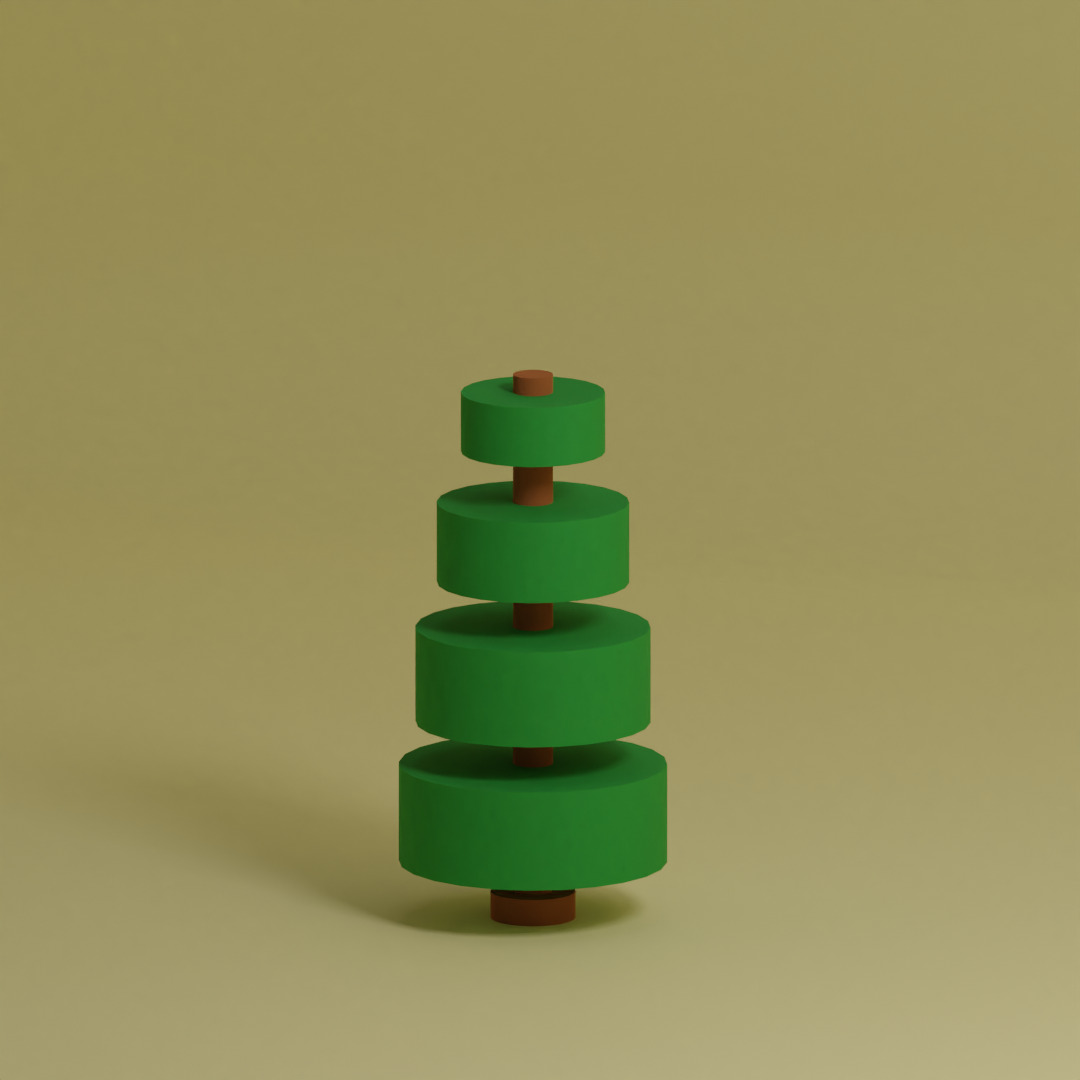 Low Poly Trees Collection - 25 trees pack 11 Low-poly 3D model_10