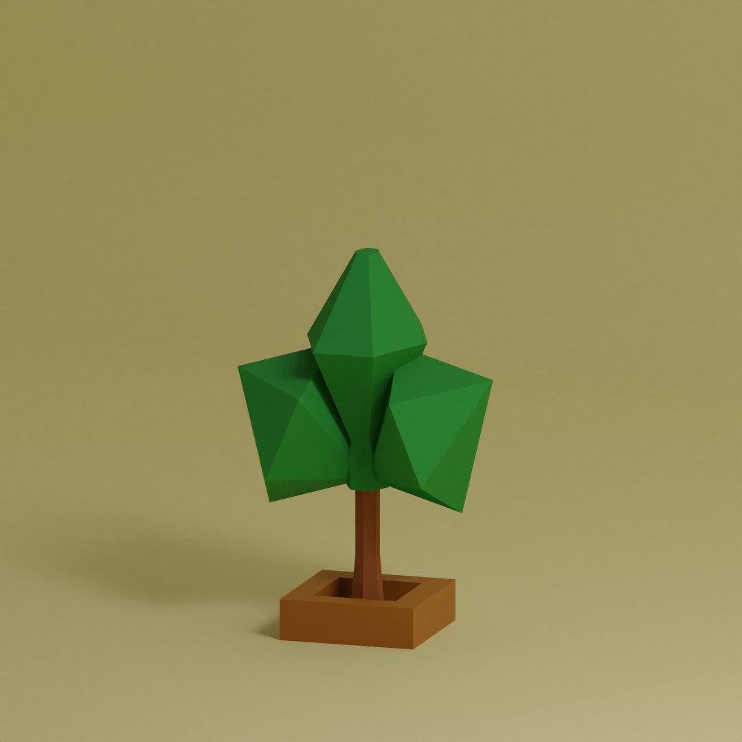 Low Poly Trees Collection - 25 trees pack 11 Low-poly 3D model_25