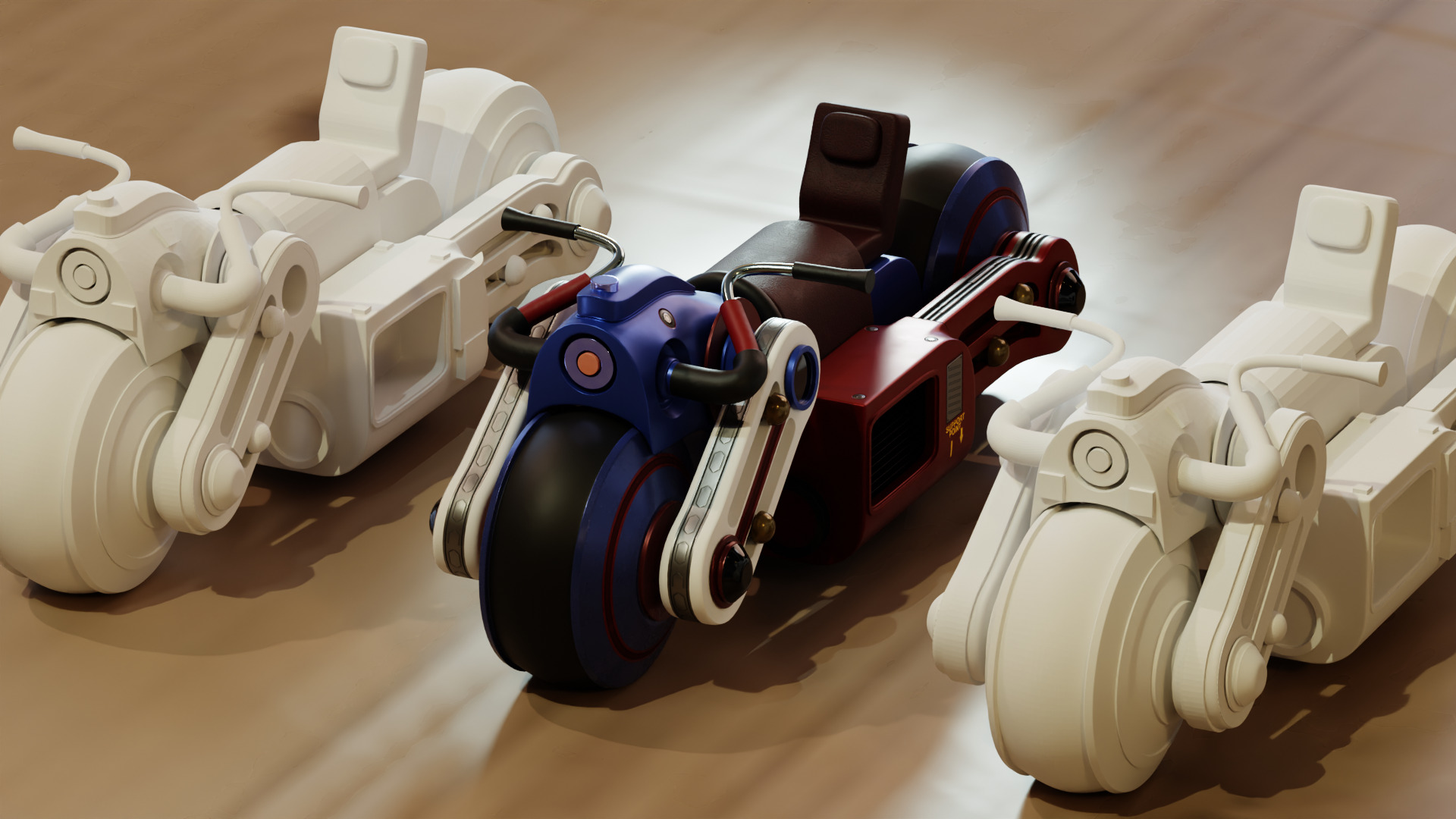 3D Printable Futuristic Bike Mode 3D print model_2