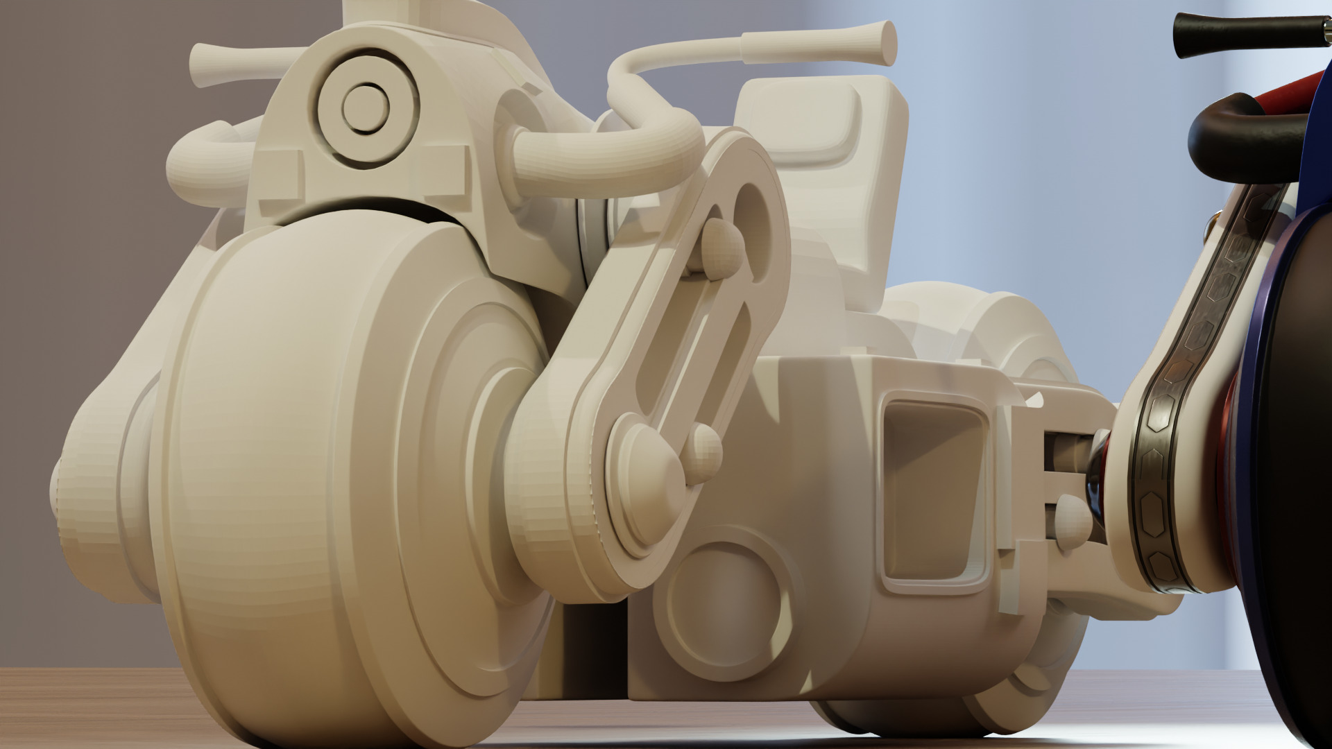 3D Printable Futuristic Bike Mode 3D print model_9