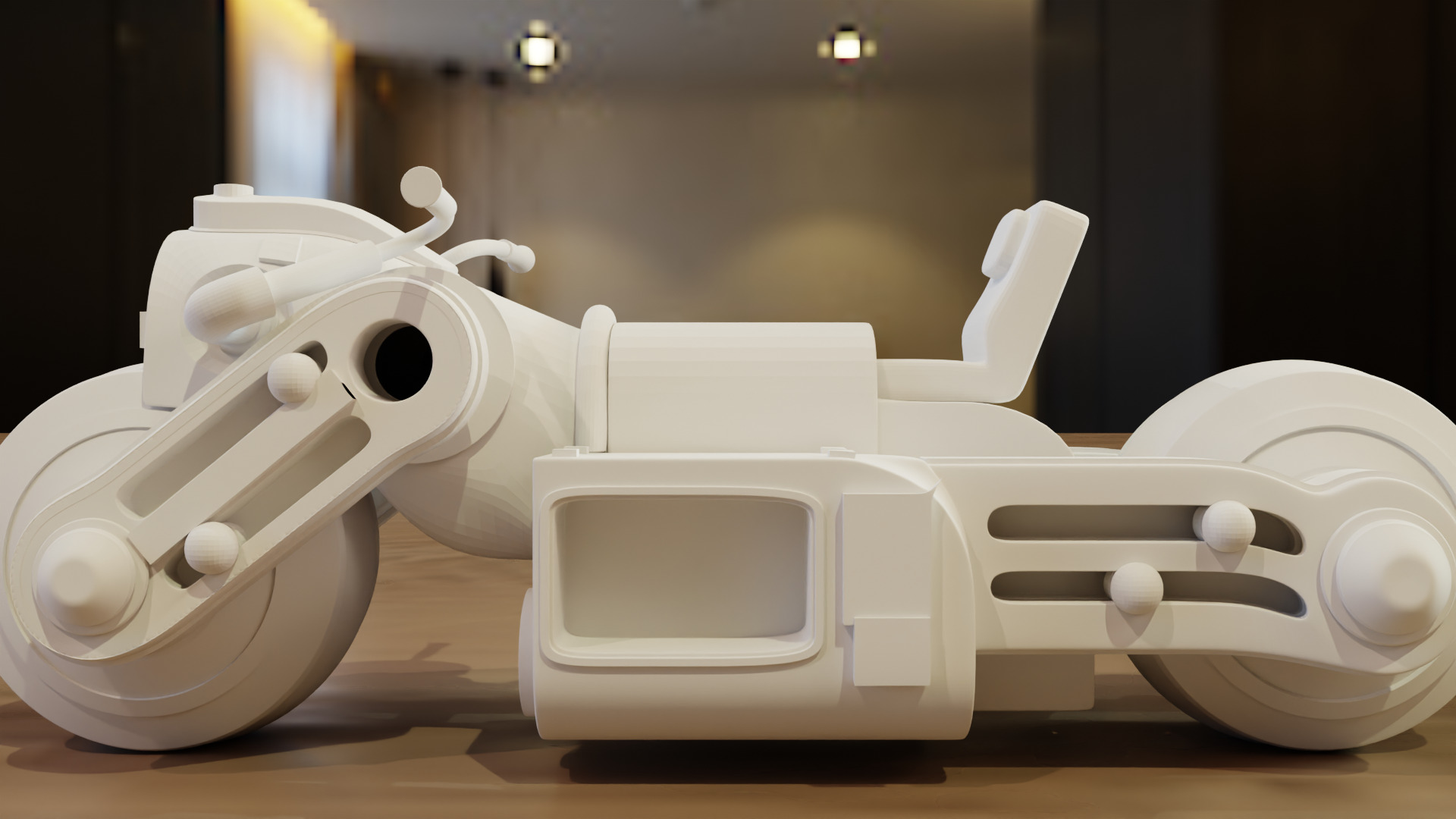 3D Printable Futuristic Bike Mode 3D print model_3