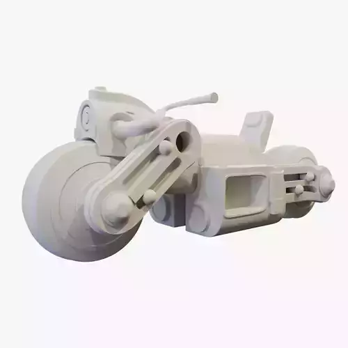 3D Printable Futuristic Bike Mode 3D print model