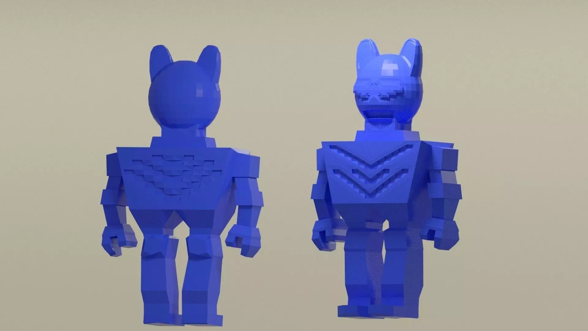 cat cat the robot 3D print model