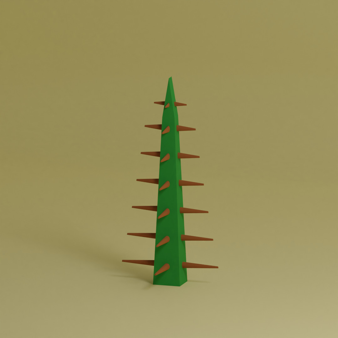 Low Poly Trees Collection - 25 trees pack 12 Low-poly 3D model_23