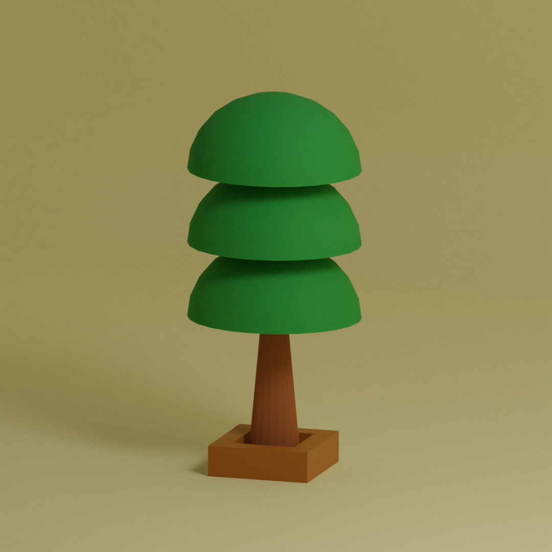 Low Poly Trees Collection - 25 trees pack 12 Low-poly 3D model_24