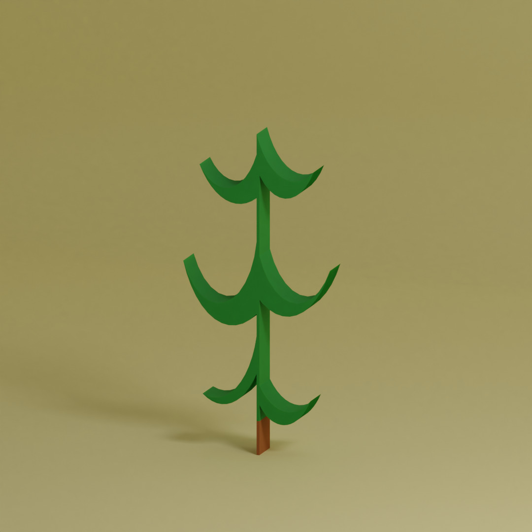 Low Poly Trees Collection - 25 trees pack 12 Low-poly 3D model_29