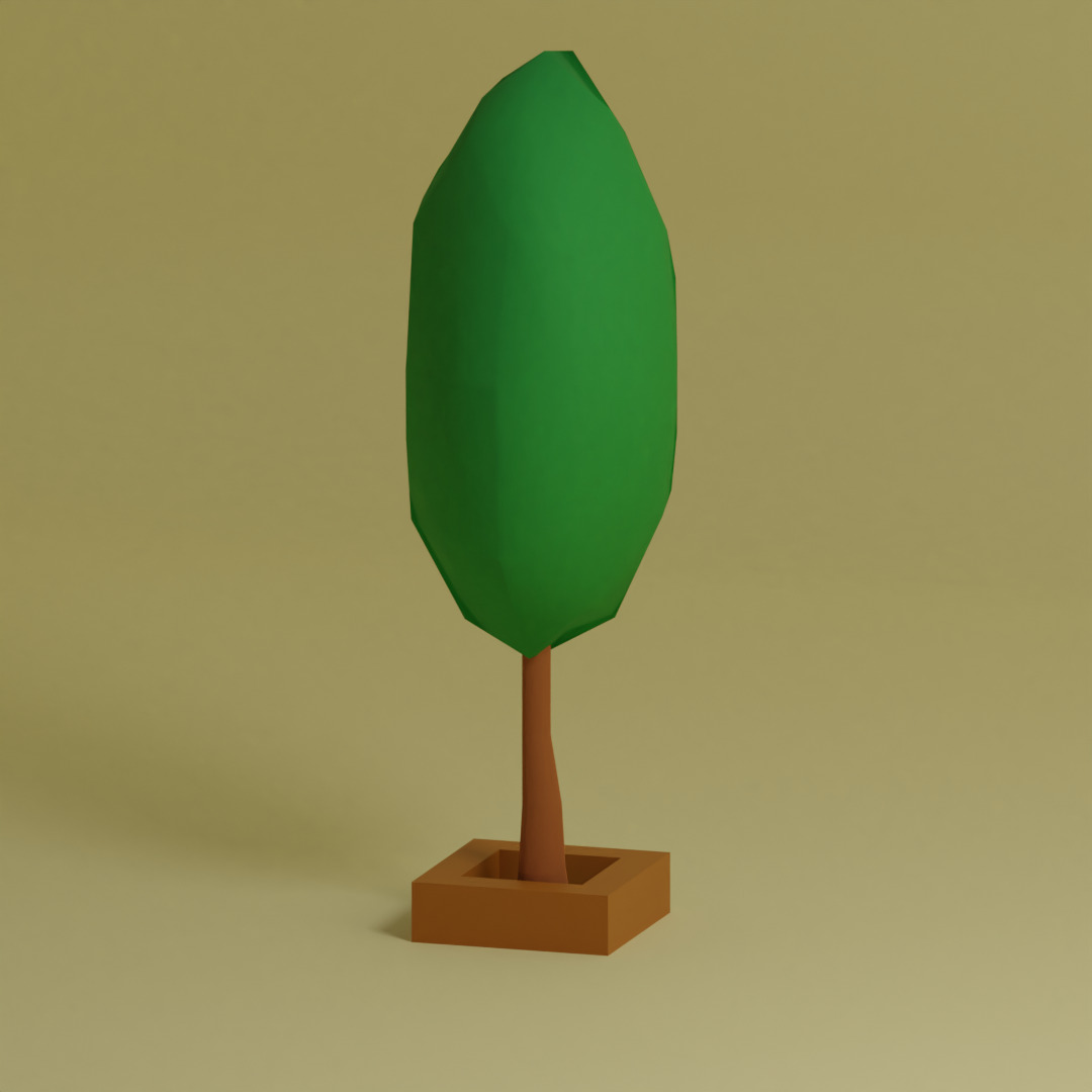 Low Poly Trees Collection - 25 trees pack 12 Low-poly 3D model_11