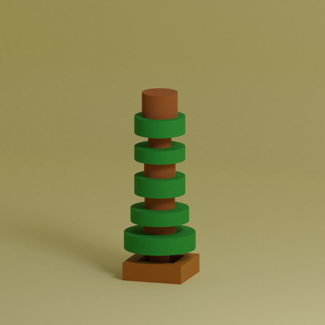 Low Poly Trees Collection - 25 trees pack 12 Low-poly 3D model_17