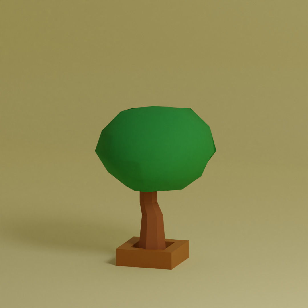 Low Poly Trees Collection - 25 trees pack 12 Low-poly 3D model_12