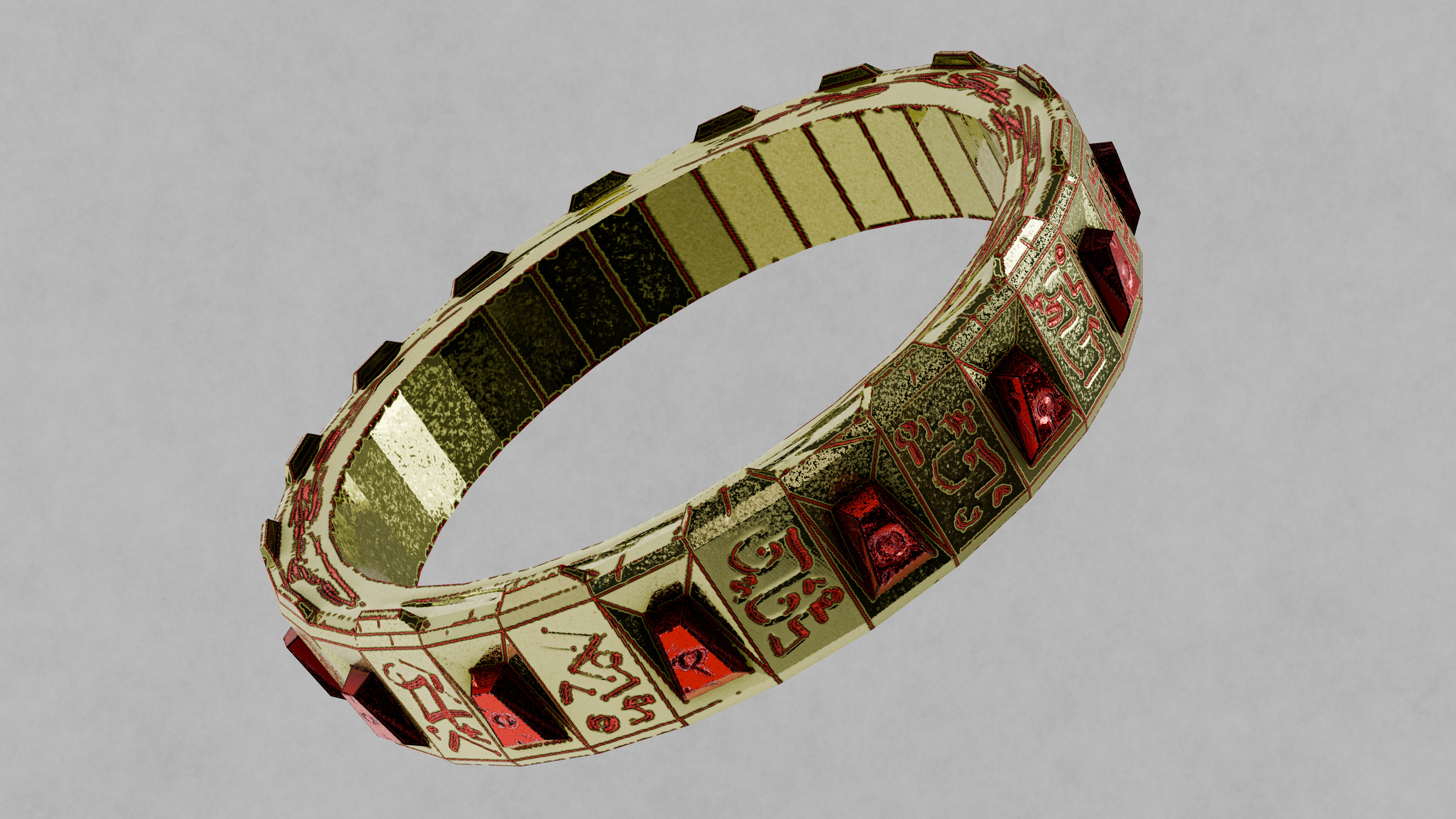 PBR Bracelet Free low-poly 3D model_1