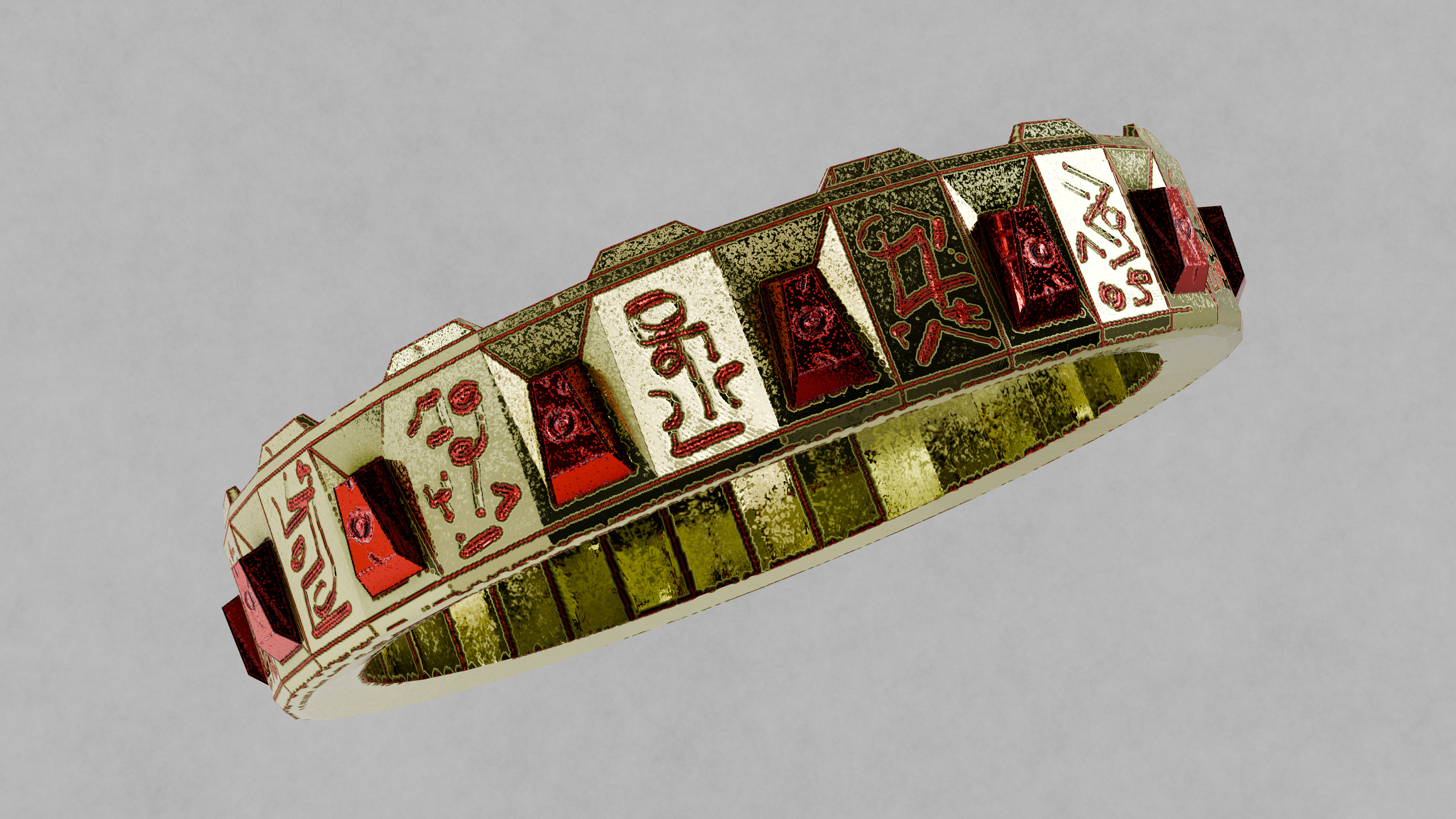 PBR Bracelet Free low-poly 3D model_2