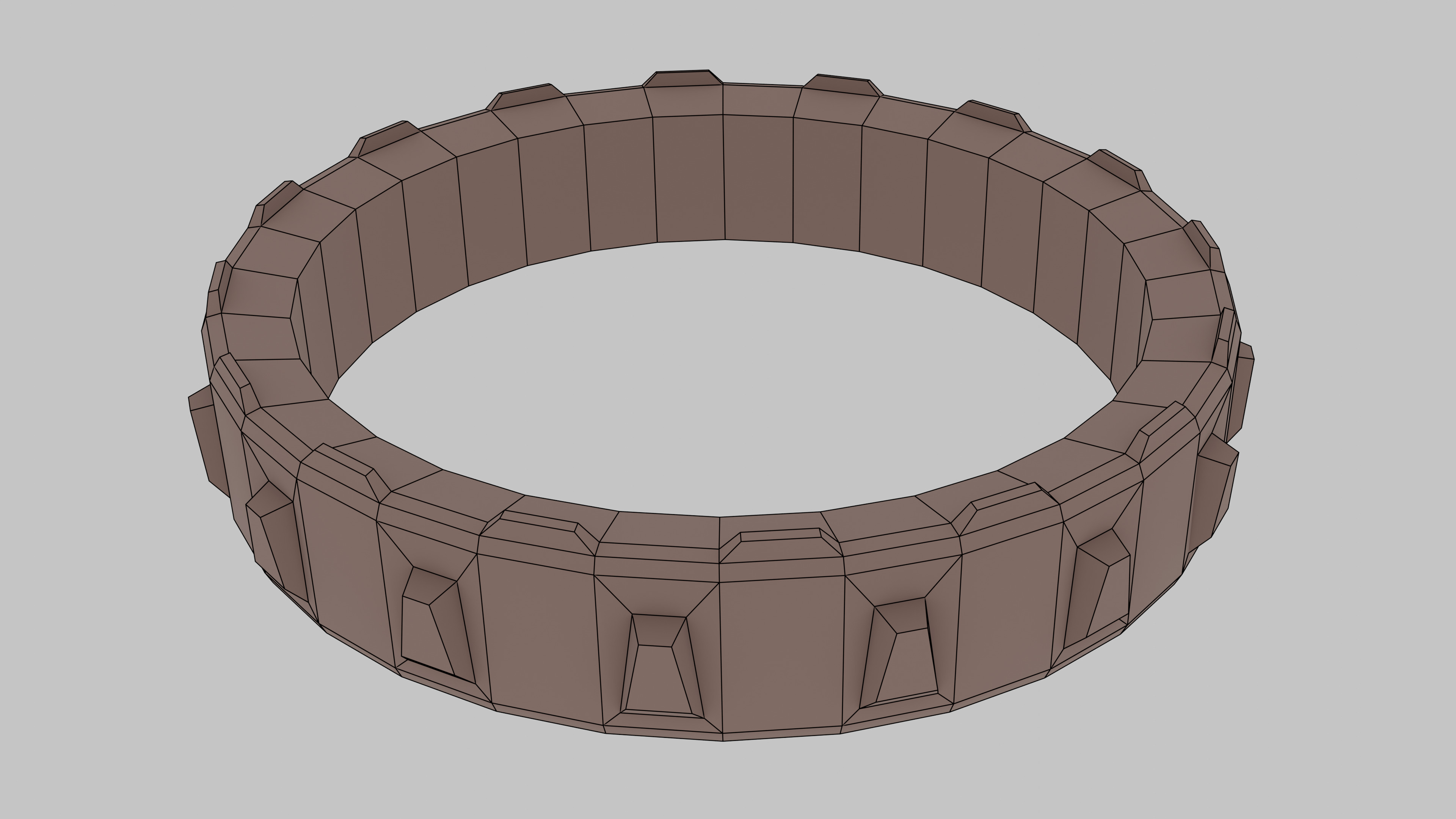 PBR Bracelet Free low-poly 3D model_3