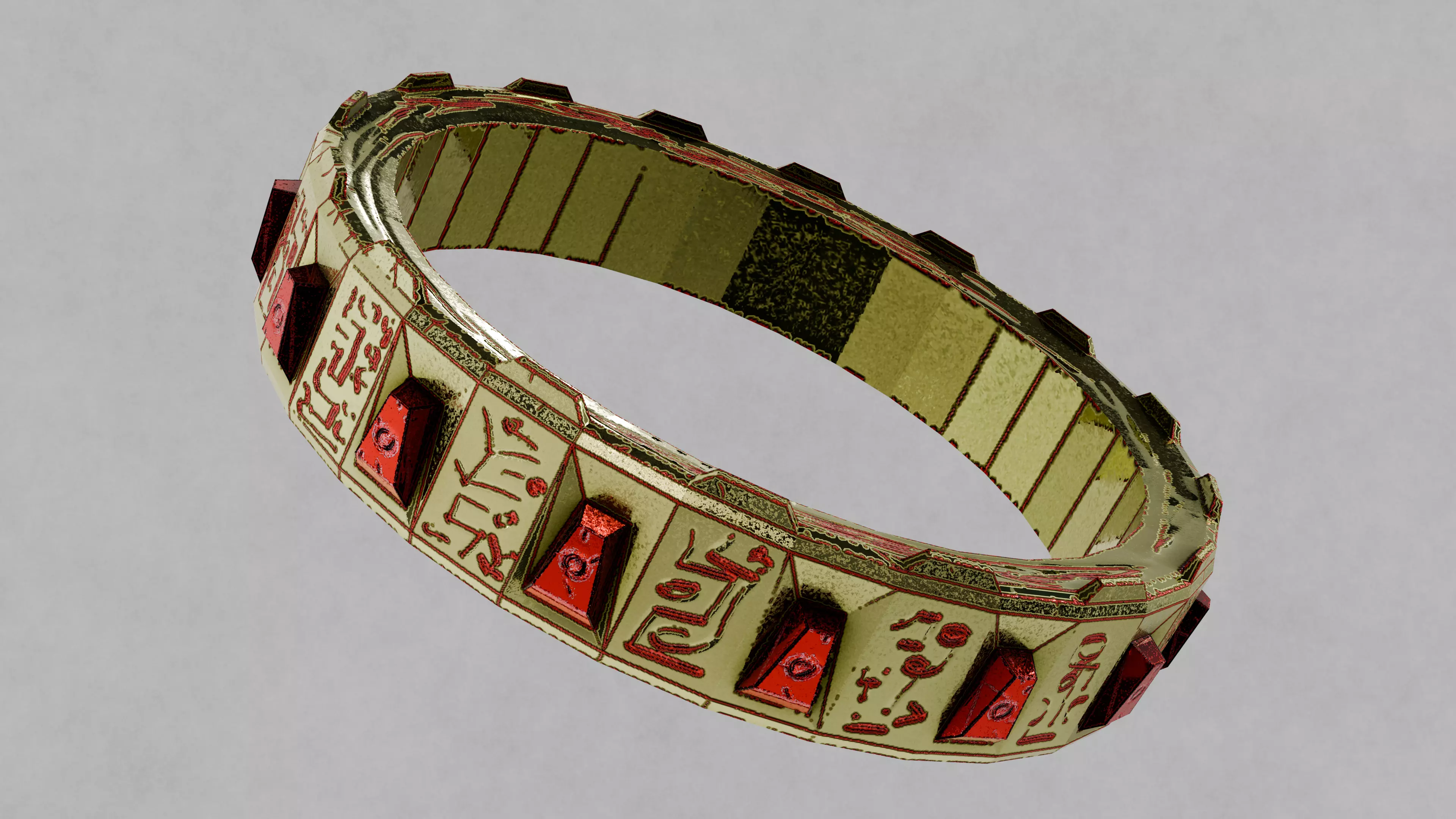 PBR Bracelet Free low-poly 3D model_0