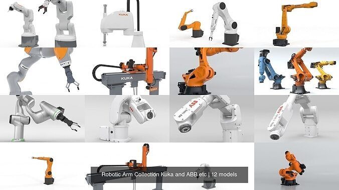 Robotic Arm Collection Kuka and ABB etc 