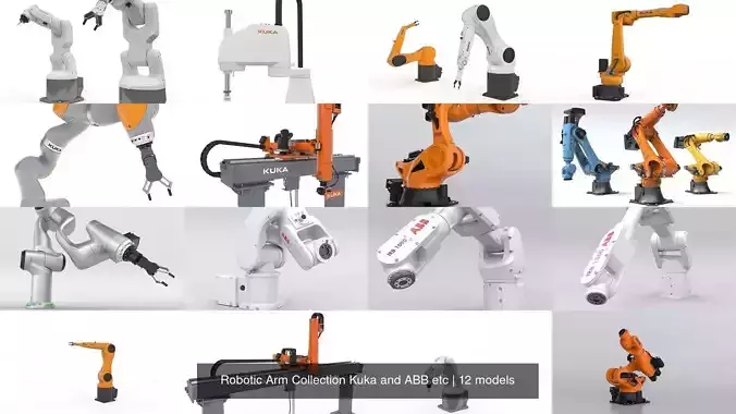 Robotic Arm Collection Kuka and ABB etc 