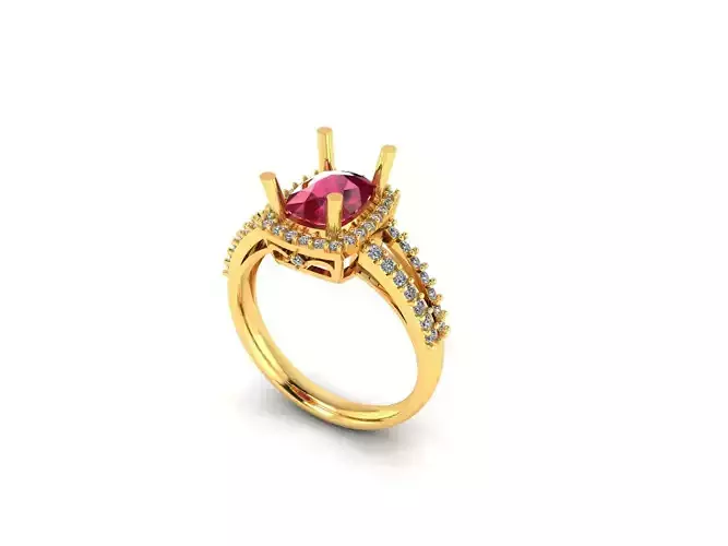 Women Ring  Render 3dm STL OBJ FBX Details