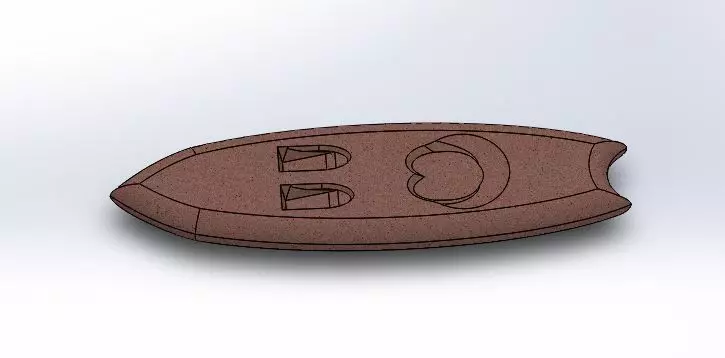 Concrete Boat 3D model_0