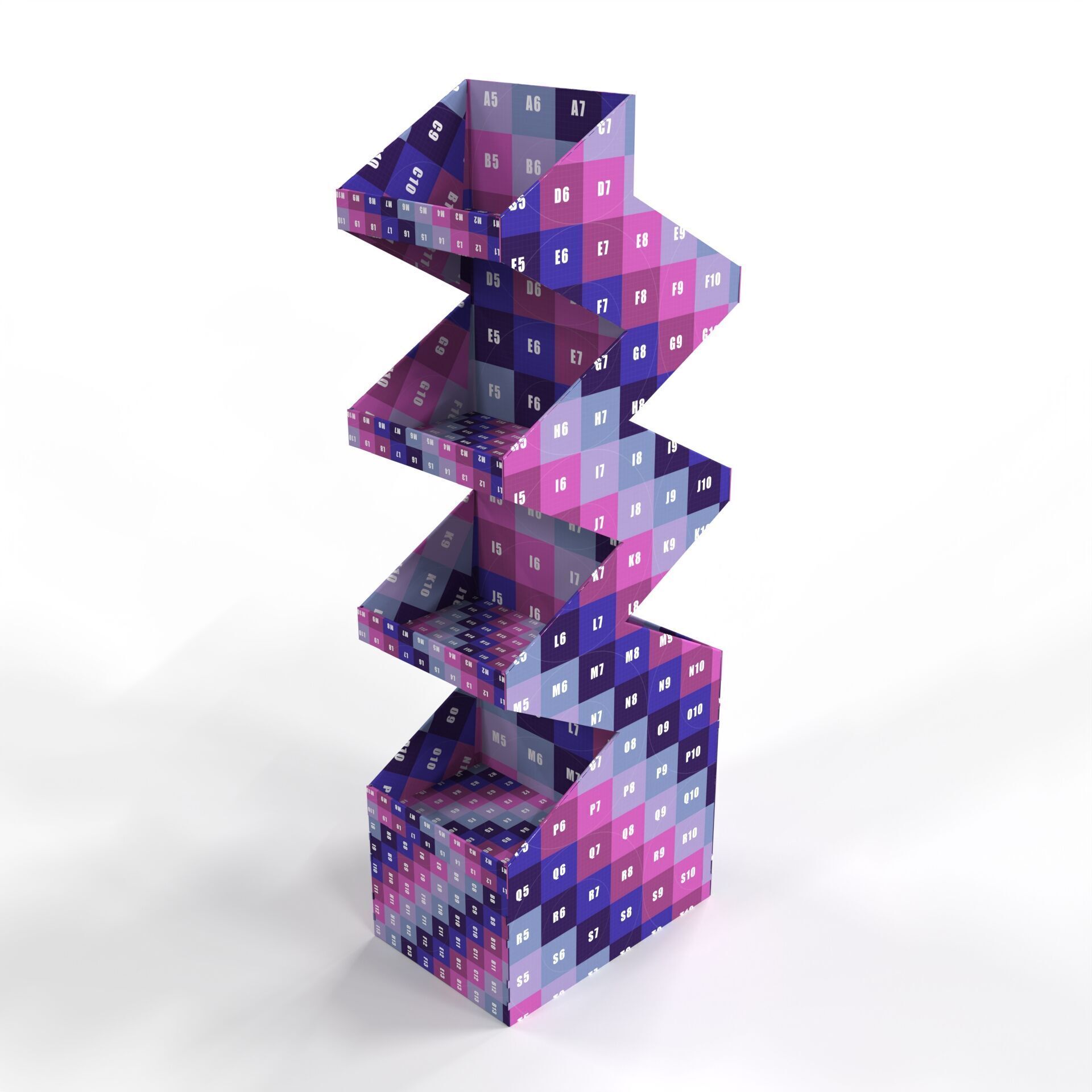 Point of Sale Cardboard Display Stand Texture_6