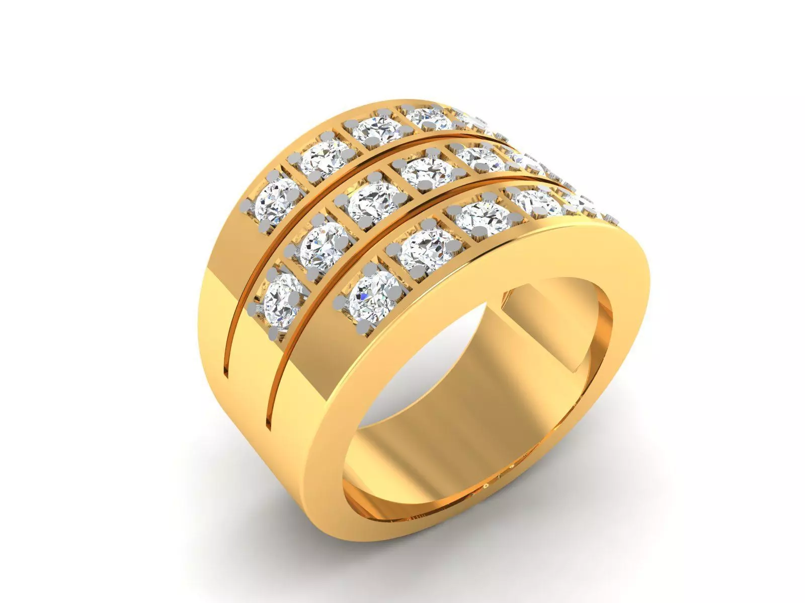 Mnes Ring Render 3dm STL OBJ FBX Details 3D print model