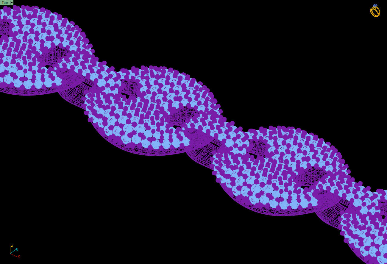 Custom Gucci Diamond Chain Desings - Gucci Links - Diamond Link 3D print model_12