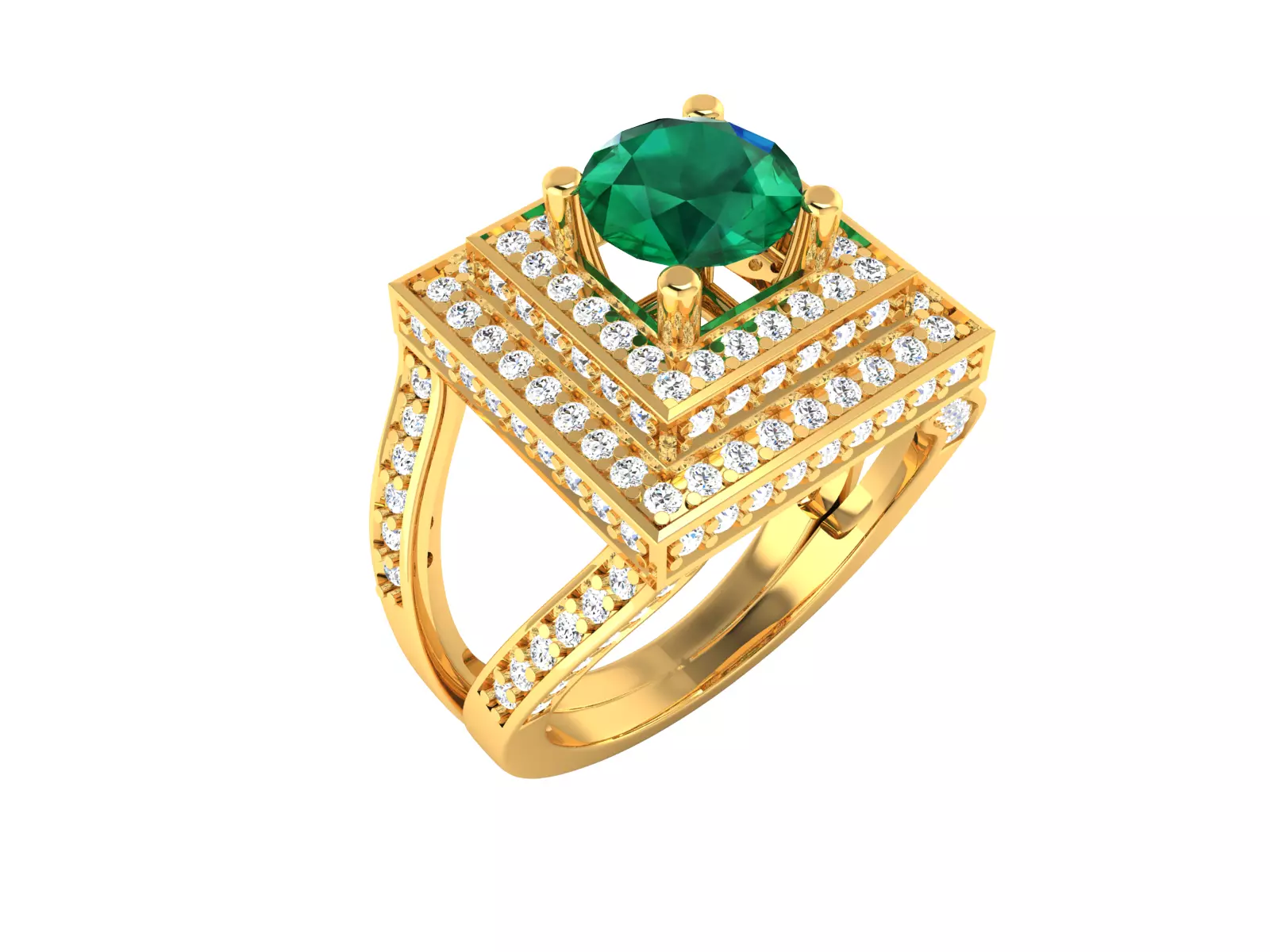 Women Ring  Render 3dm STL OBJ FBX Details 3D print model_0