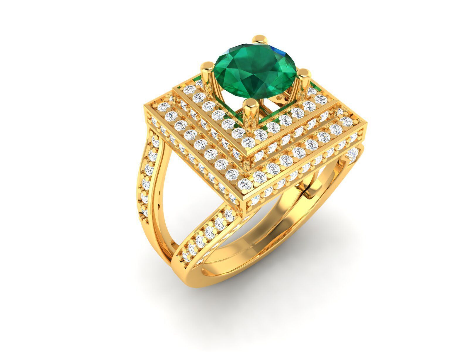 Women Ring  Render 3dm STL OBJ FBX Details 3D print model_7