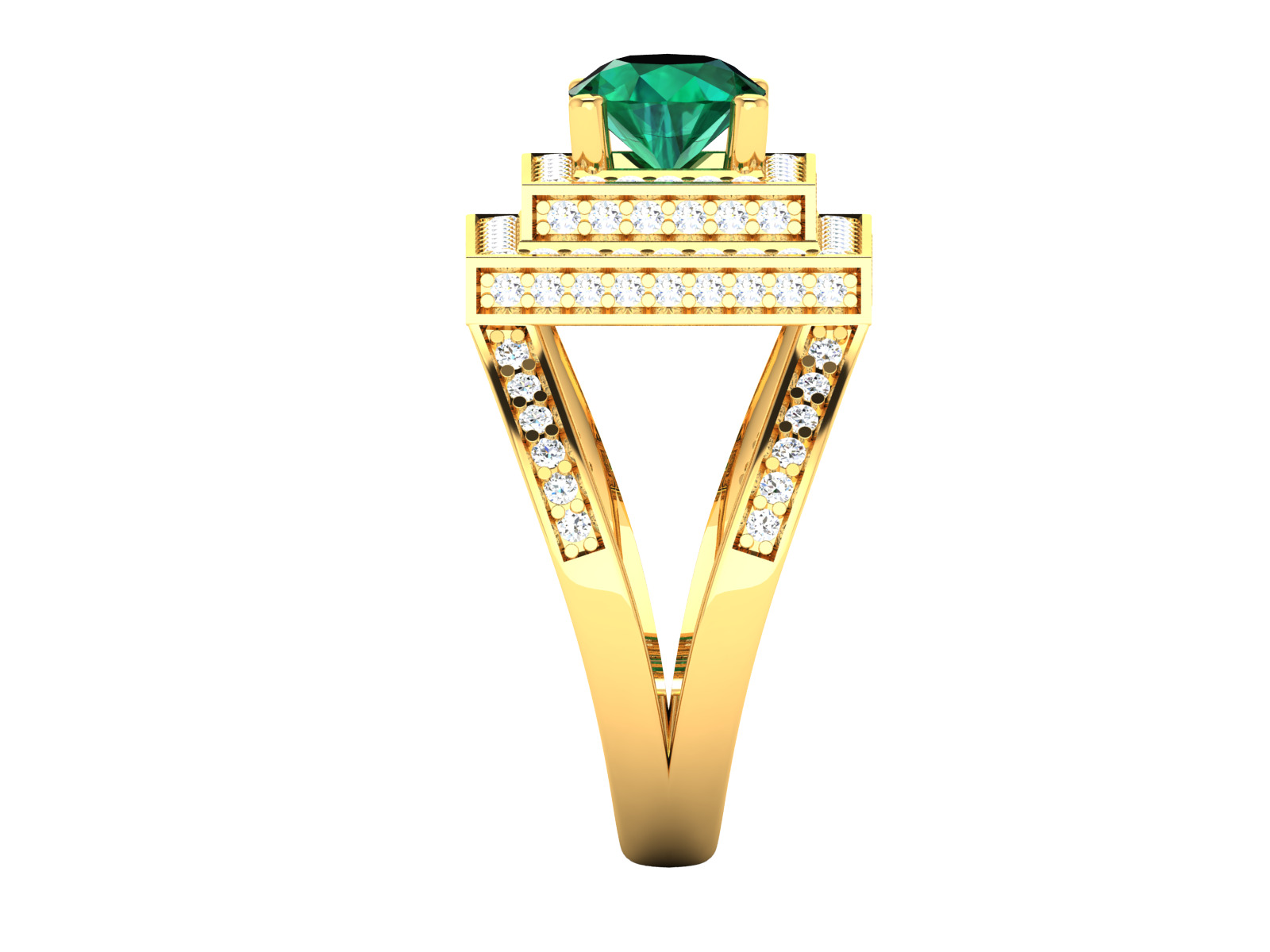 Women Ring  Render 3dm STL OBJ FBX Details 3D print model_11