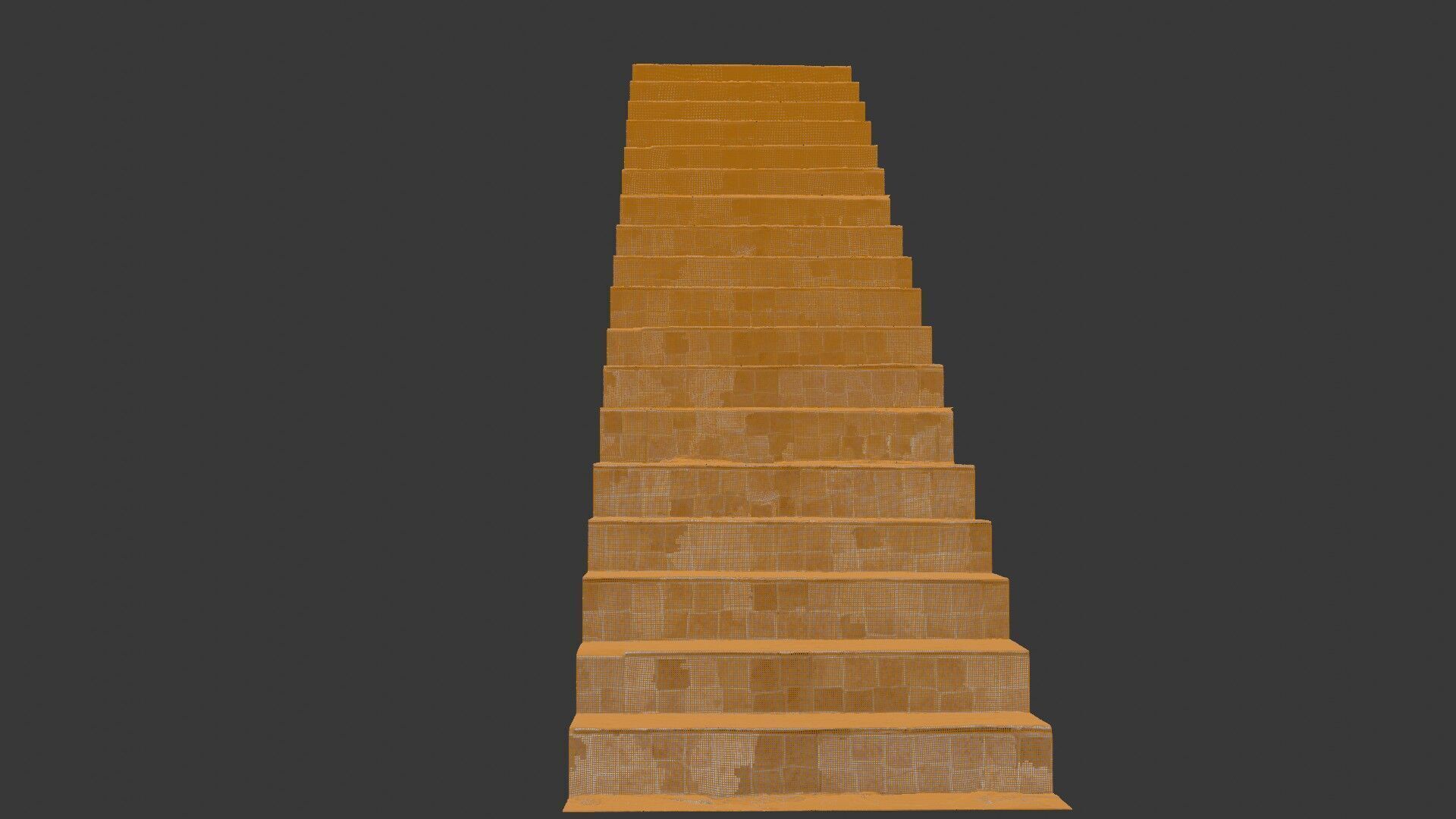 Stone Stairs Scan Low-poly 3D model_2
