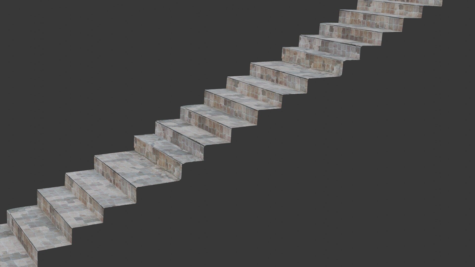Stone Stairs Scan Low-poly 3D model_5