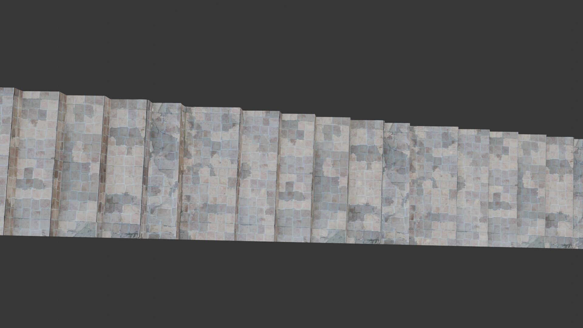 Stone Stairs Scan Low-poly 3D model_7