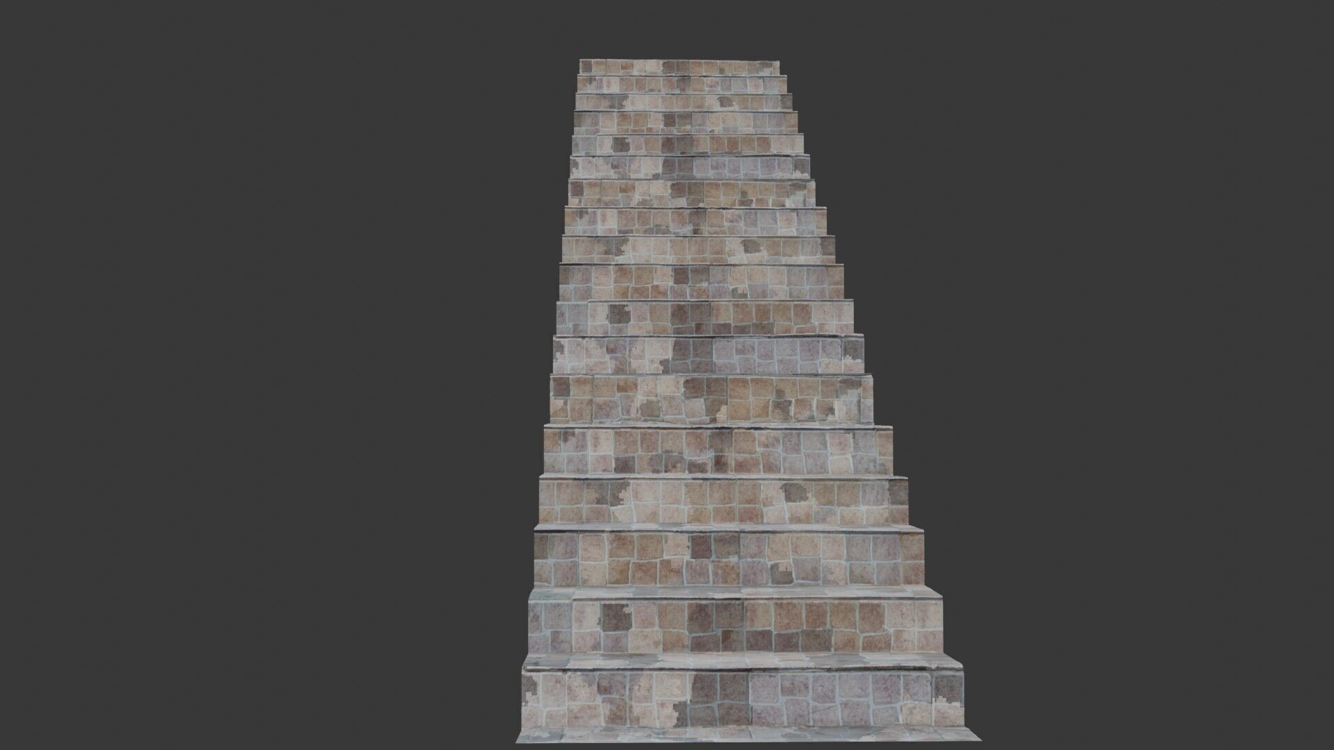 Stone Stairs Scan Low-poly 3D model_1