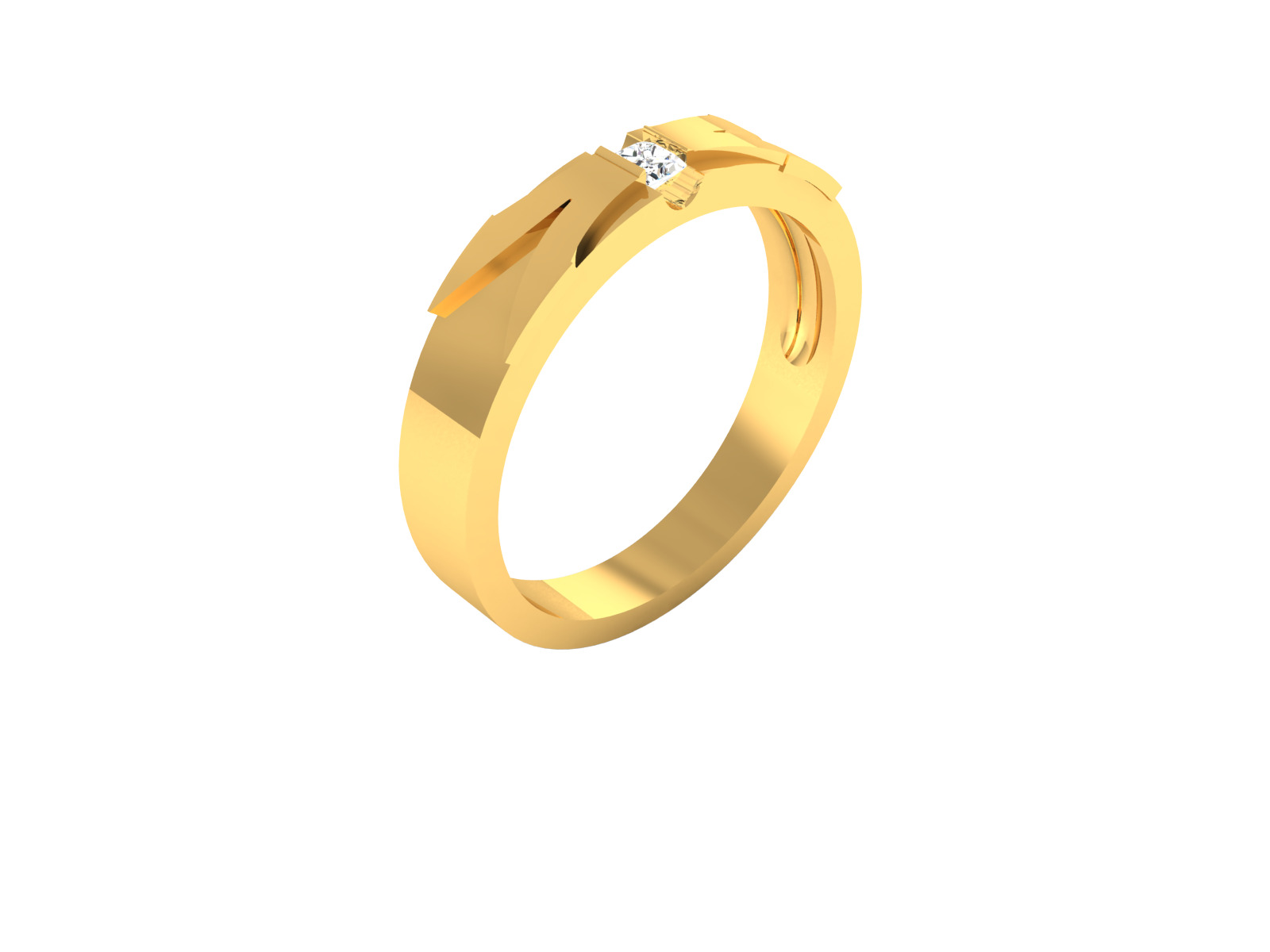 Women Ring Render 3dm STL OBJ FBX Details 3D print model_1