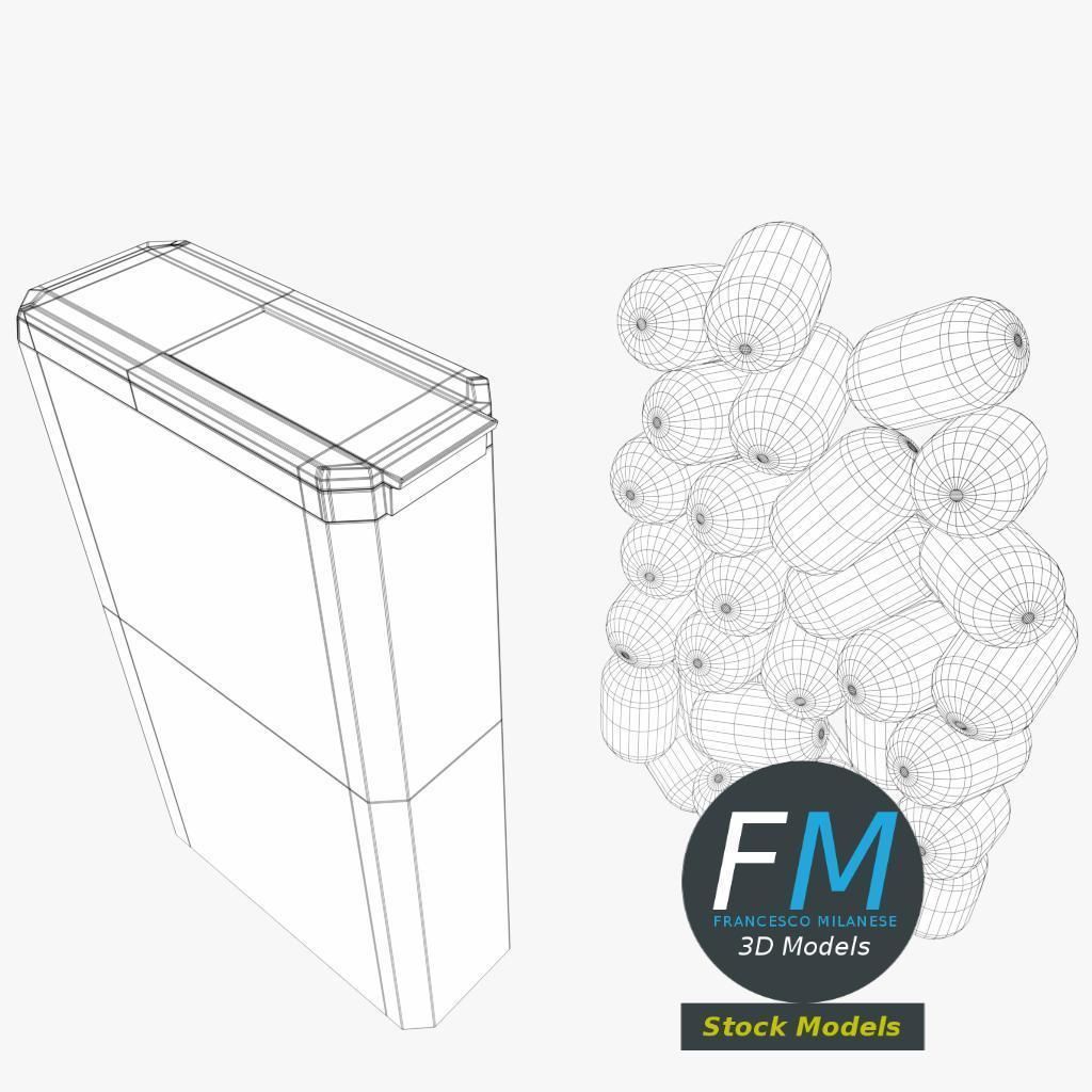 Tic-Tac confetti 3D model_8