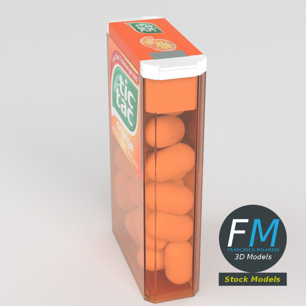 Tic-Tac confetti 3D model_2