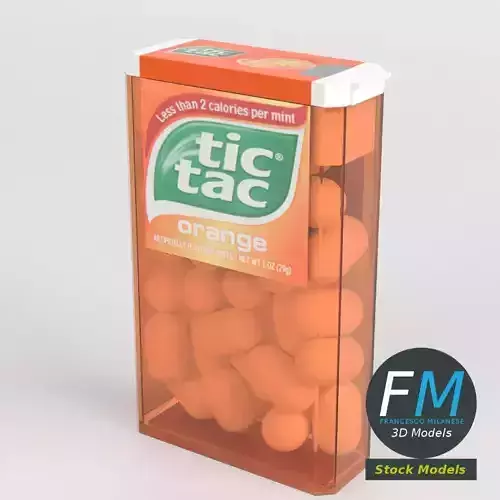 Tic-Tac confetti 3D model