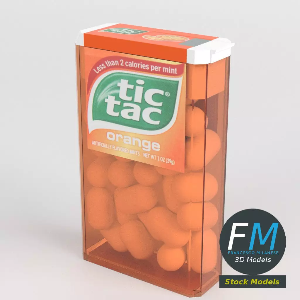 Tic-Tac confetti 3D model_0