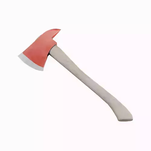 Fire Axe 01 Low-poly 3D model