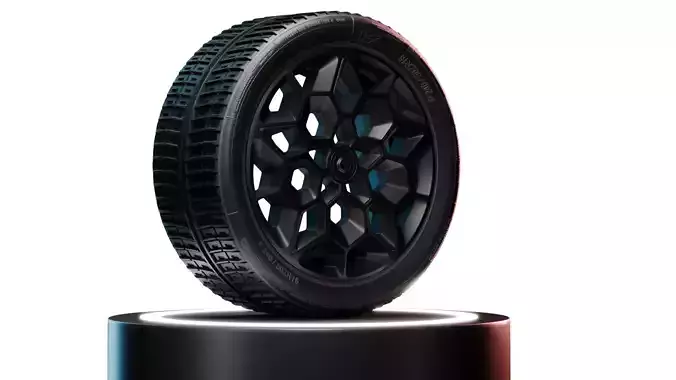 Realistic Wheel 4K PBR Texture High Quality 3D model