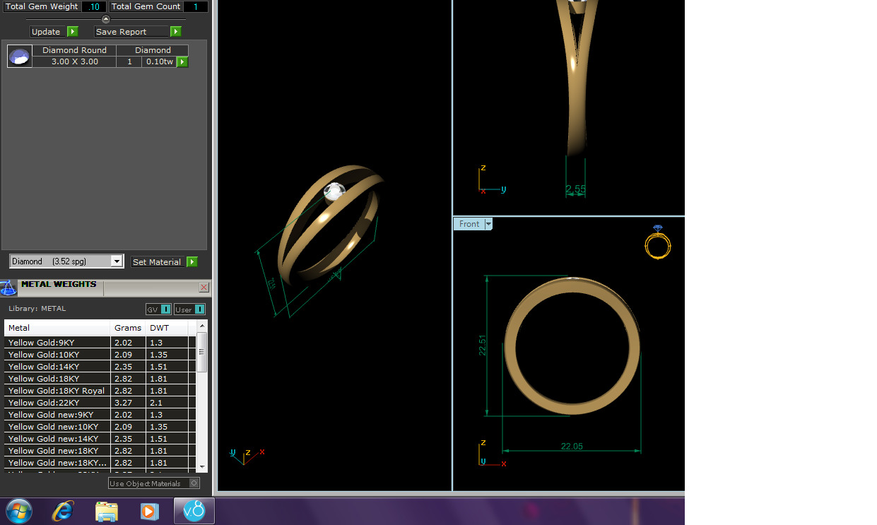 Women Ring Render 3dm STL OBJ FBX Details 3D print model_6