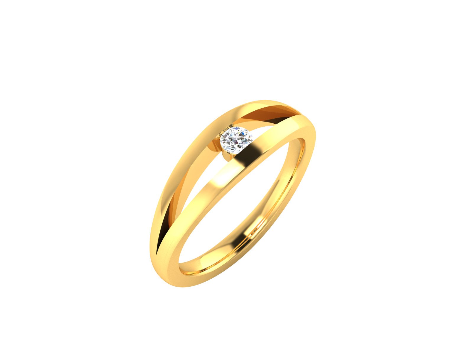 Women Ring Render 3dm STL OBJ FBX Details 3D print model_1