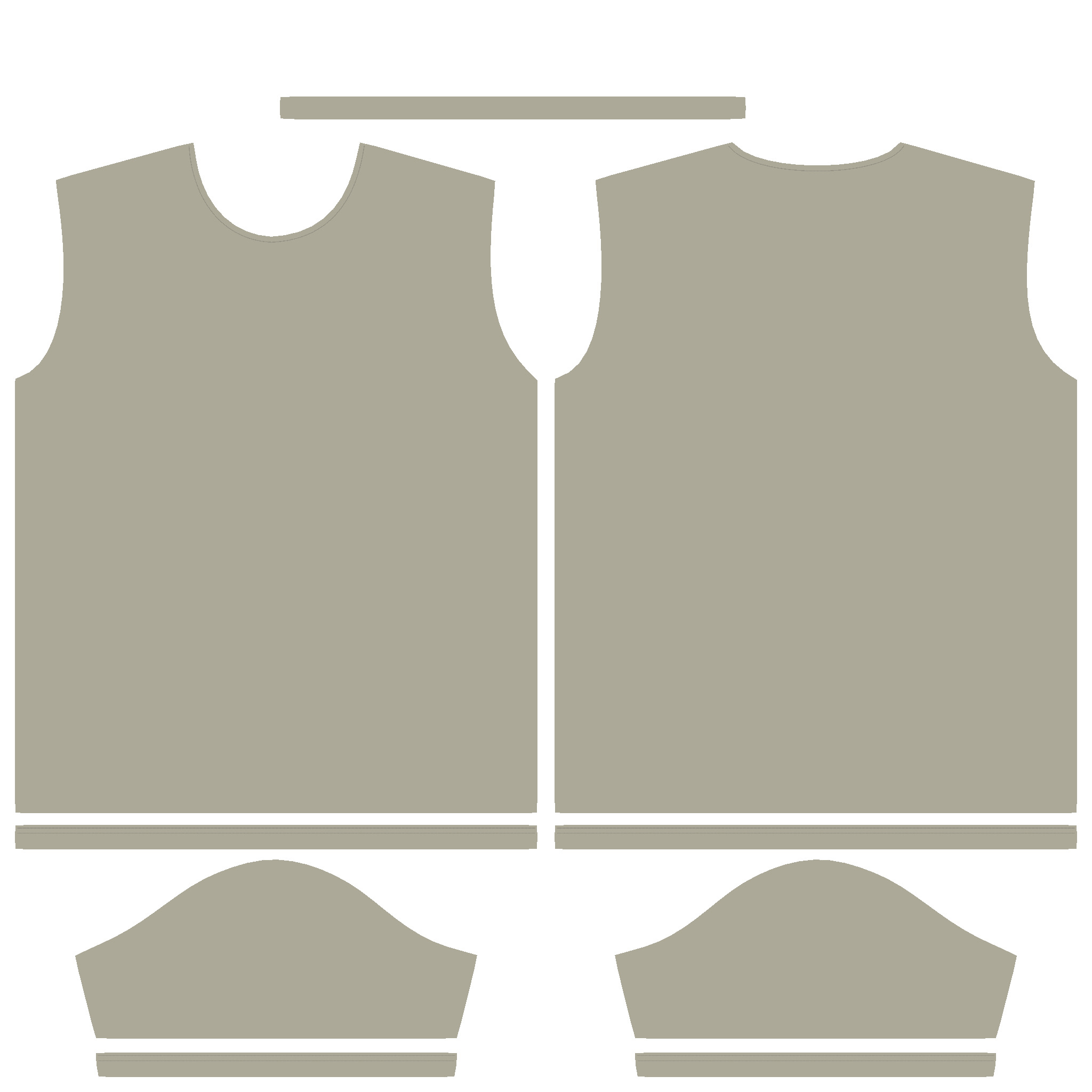 Mens T-Shirt In Low Poly Low-poly 3D model_2