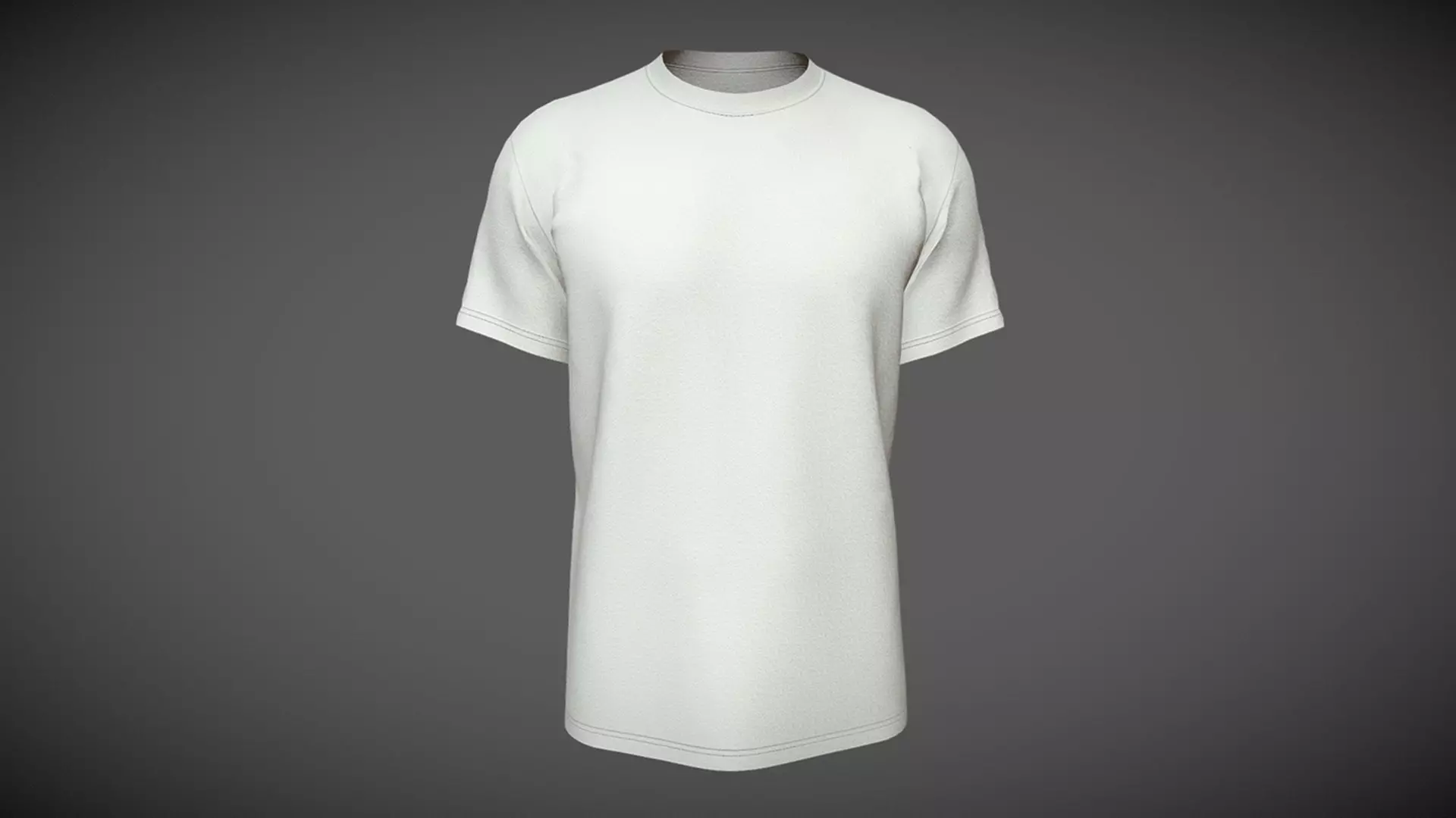 Mens T-Shirt In Low Poly Low-poly 3D model_0
