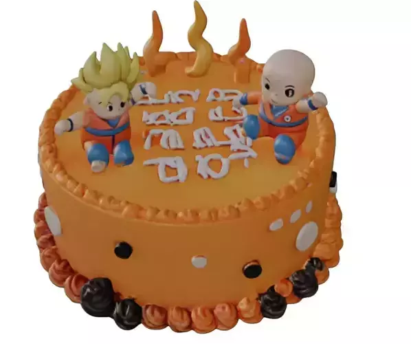 Birthday cake goku