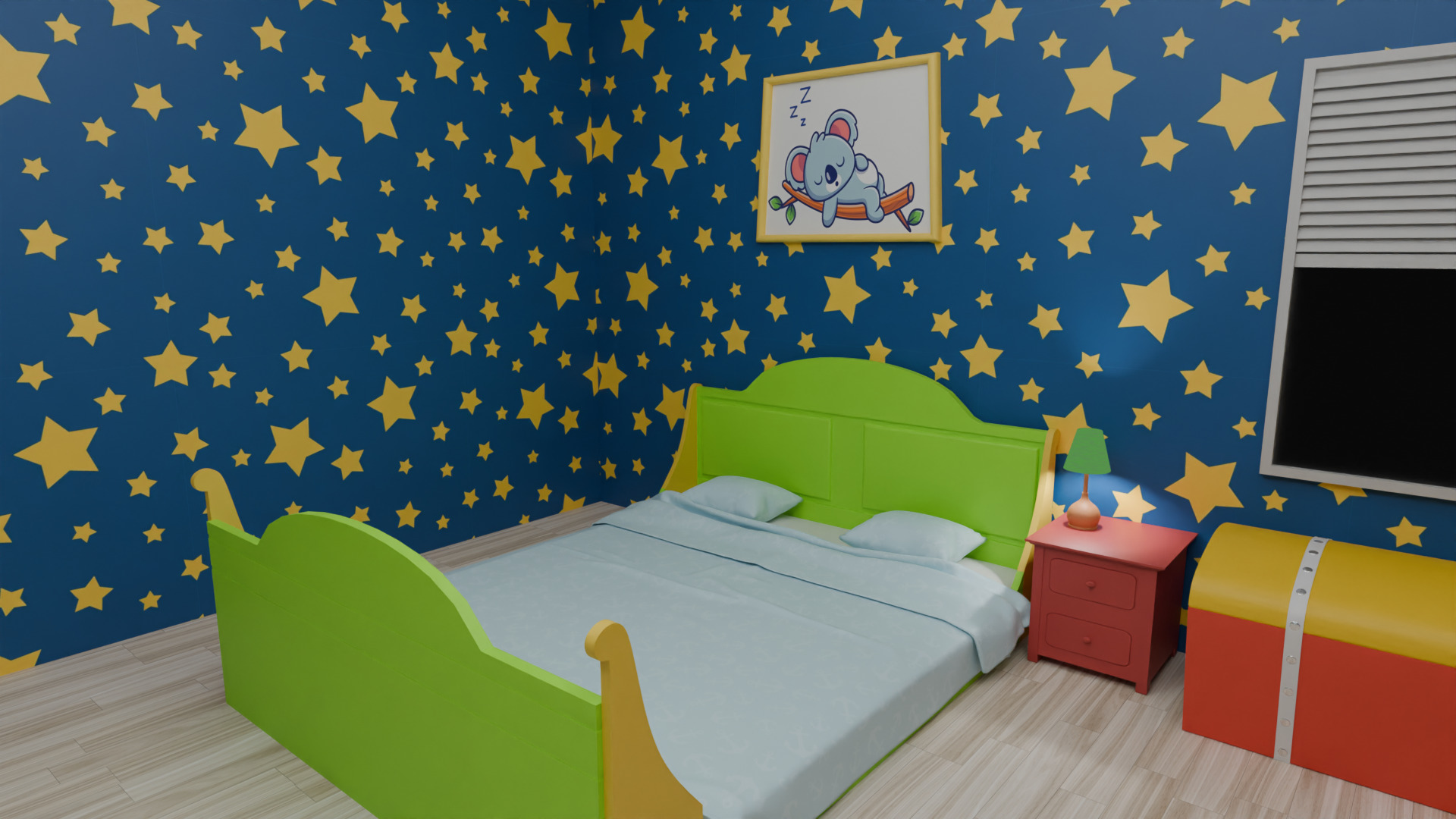 Kids Room 3D Model 3D model_1