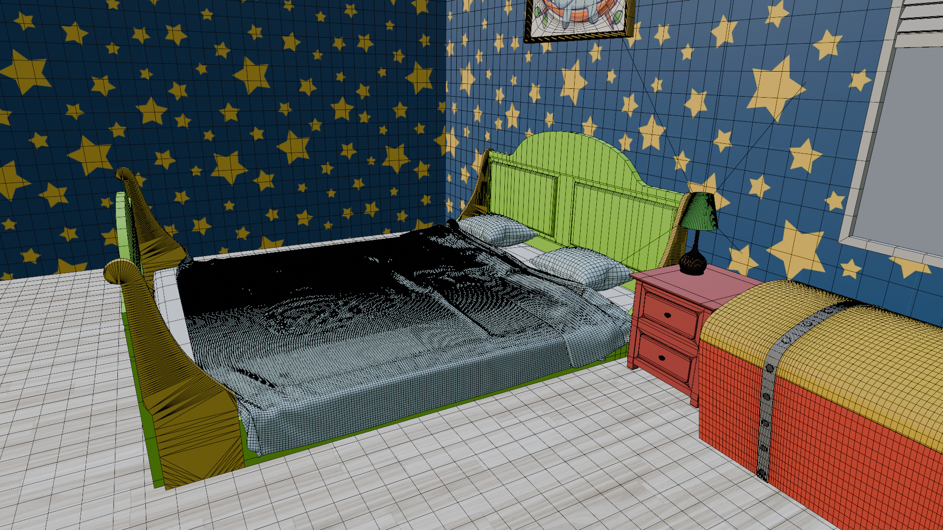 Kids Room 3D Model 3D model_11