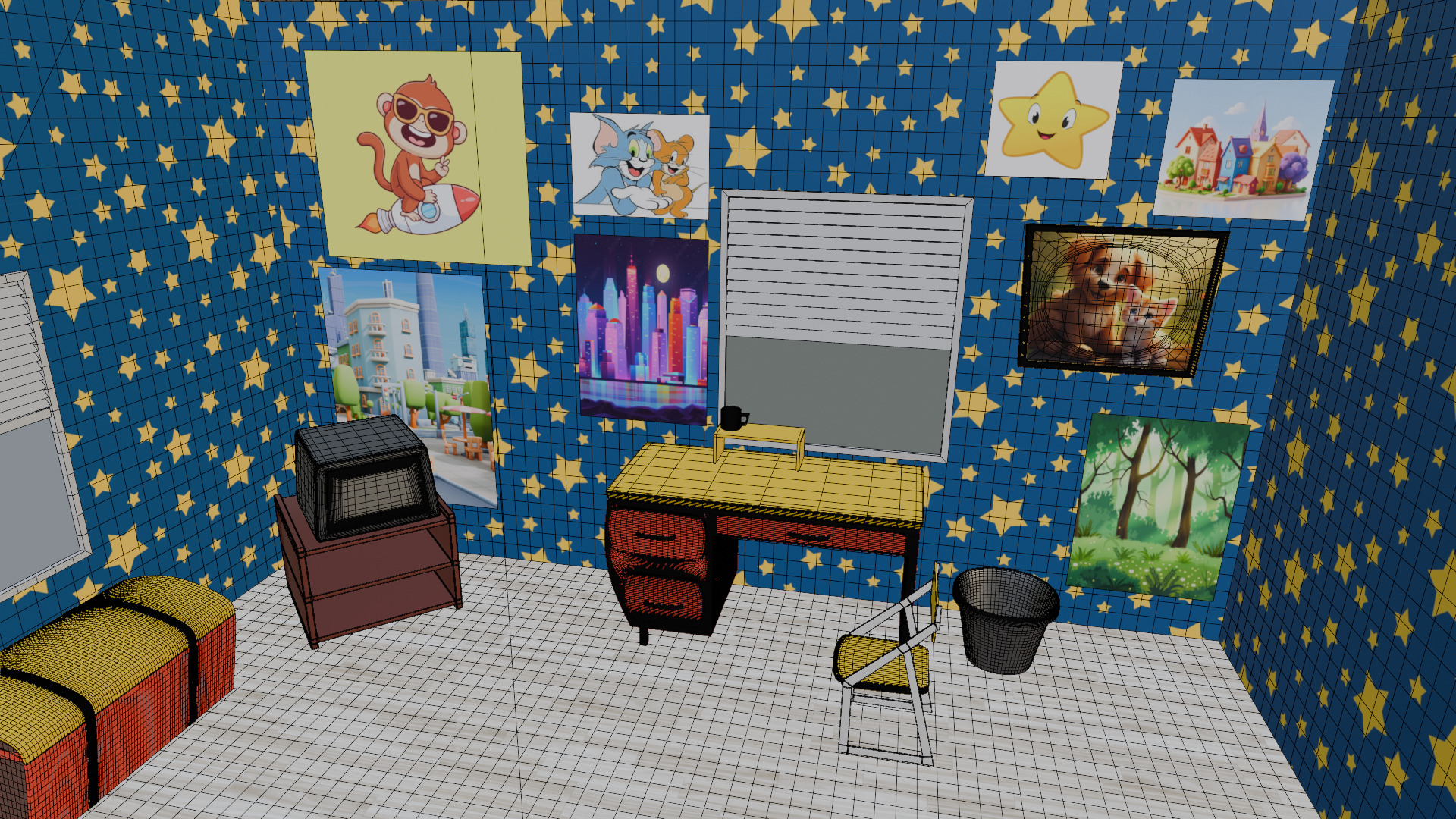 Kids Room 3D Model 3D model_9