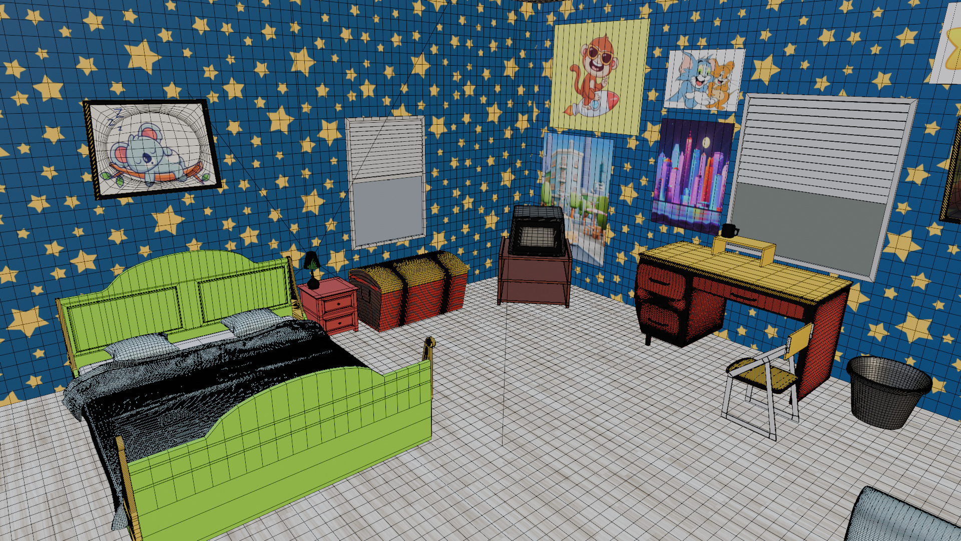 Kids Room 3D Model 3D model_8