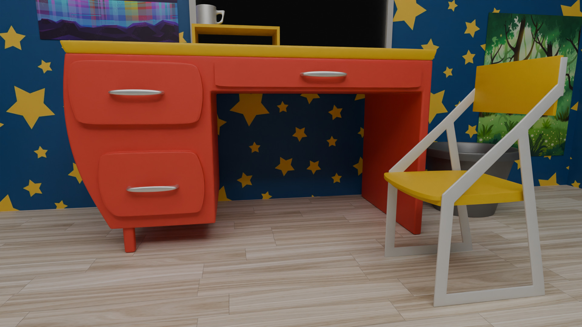 Kids Room 3D Model 3D model_4