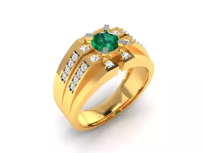 Mens Ring  Render 3dm STL OBJ FBX Details