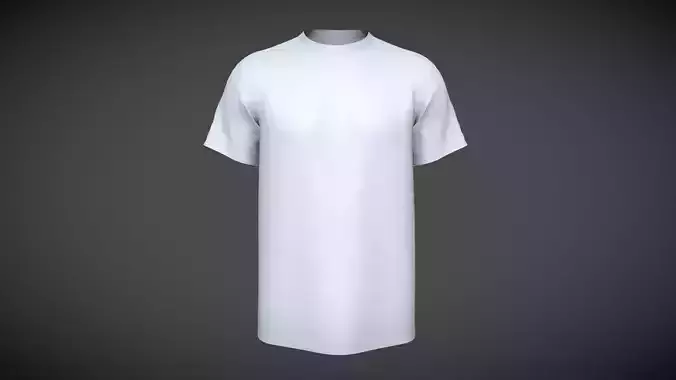Regular Basic T-Shirt In Low Poly